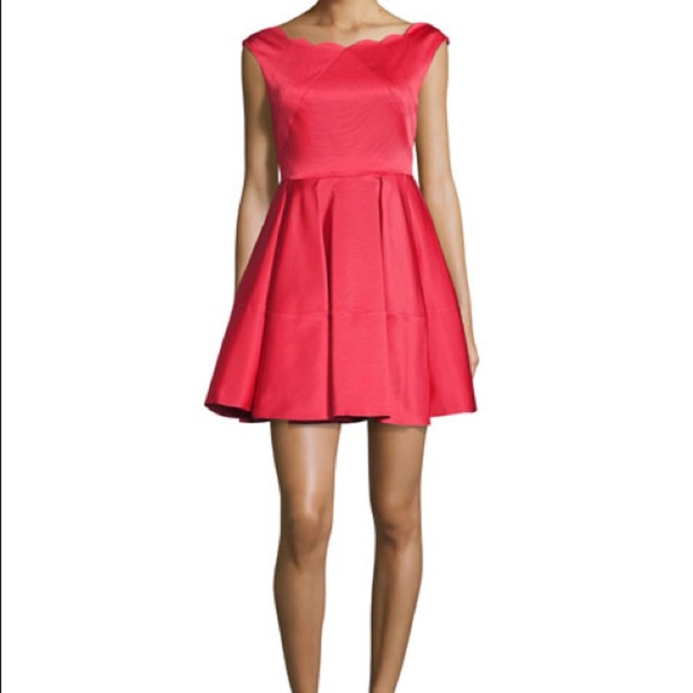 NWT Zac Posen Cordelia Dress Red Sz10